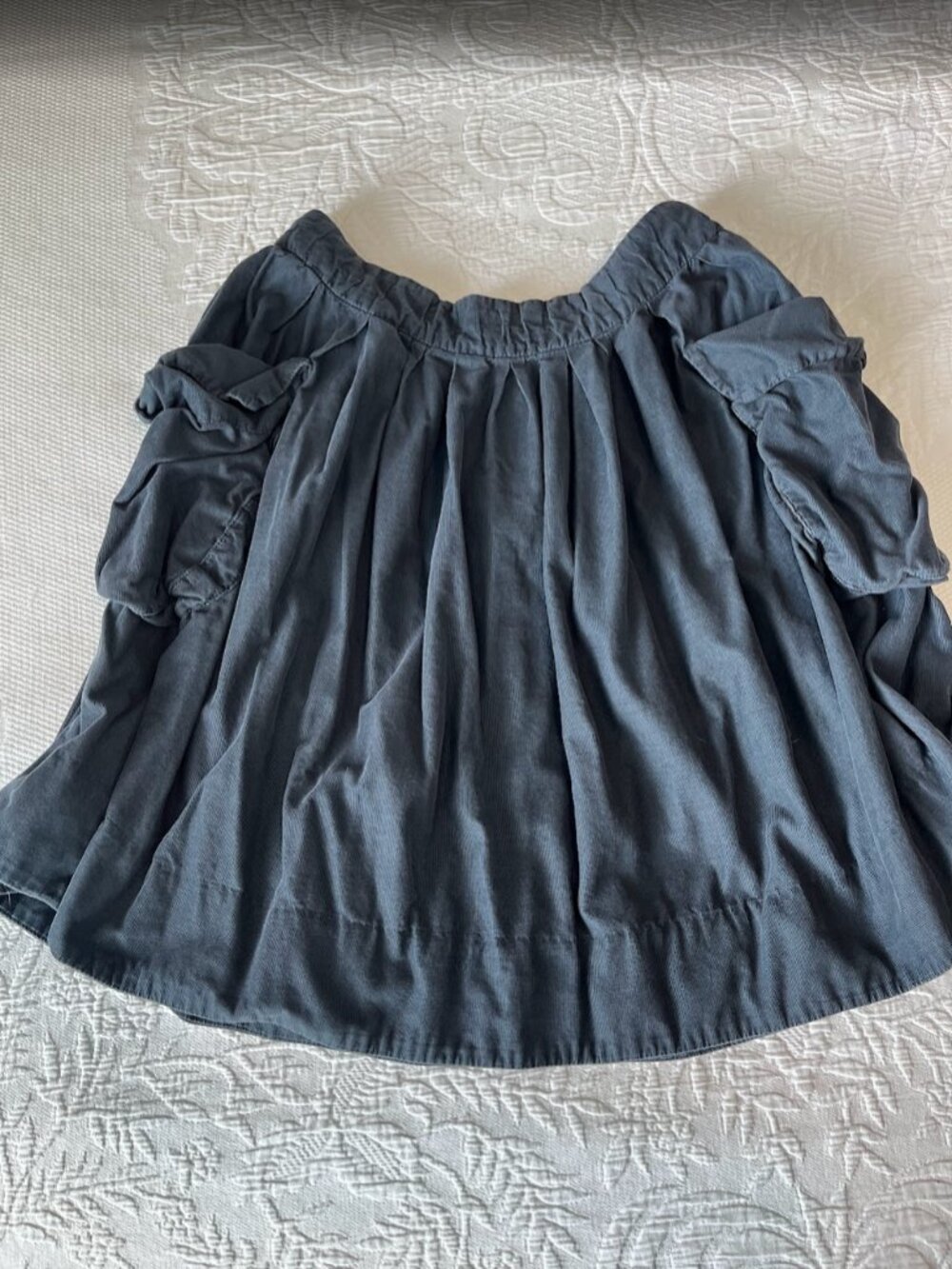 Anthropologie Maeve Corduroy Skirt with Large Pockets Navy Size 4